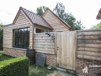 Houten bijgebouwen poolhouse seniorenwoning